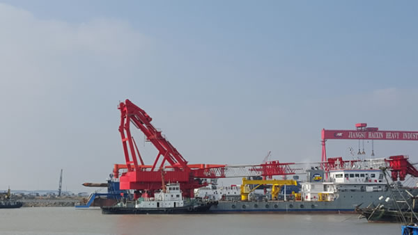 海新重工21小時(shí)內(nèi)實(shí)現(xiàn)兩個(gè)造船重要節(jié)點(diǎn)